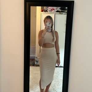 Tank top + skirt 2 piece set
